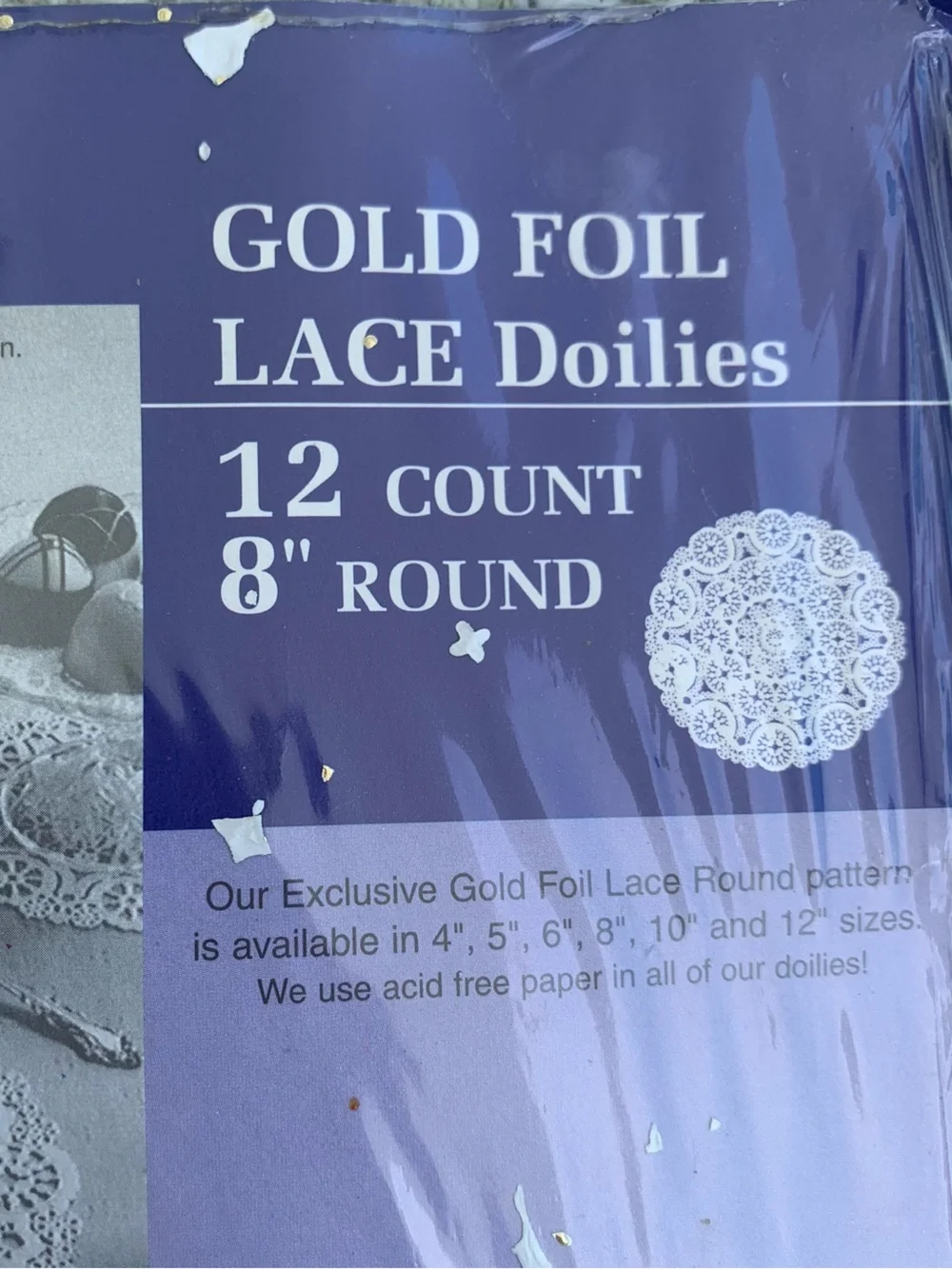 Royal Lace Medallion Lace Round Gold Doilies